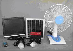 Kit solaire tv, ventilateur et lumières_0