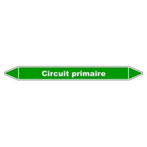 LOT DE 3 - MARQUEUR TUYAUTERIE - CIRCUIT PRIMAIRE - VINYLE LAMINÉ 355 X 37 MM