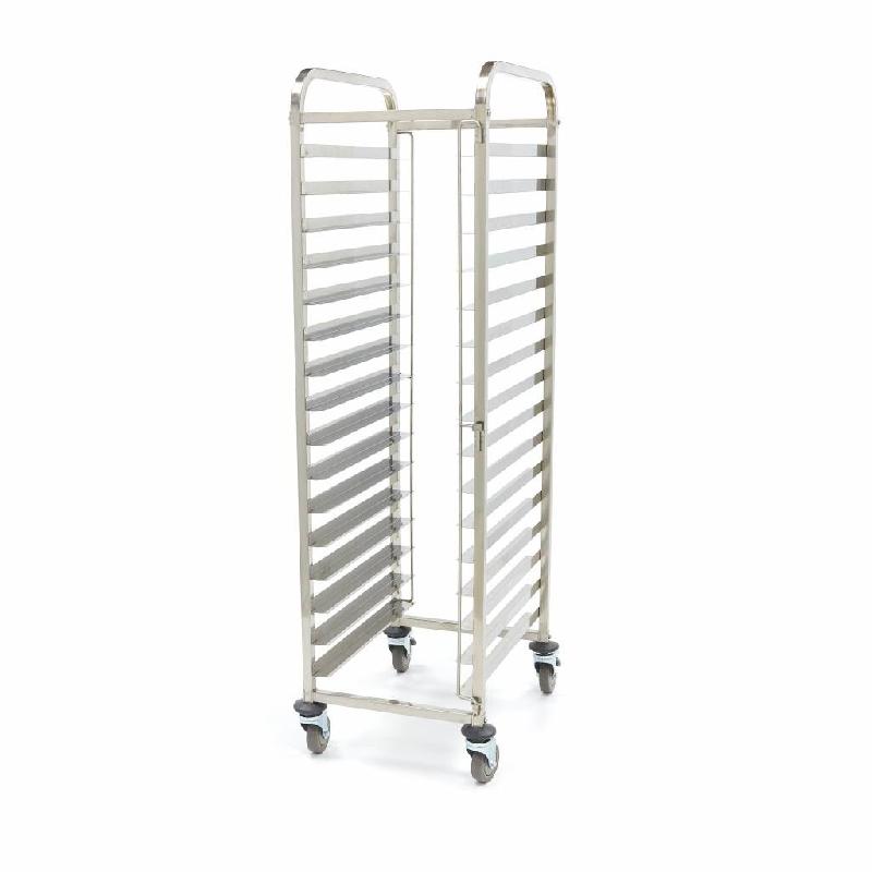 Maxima Chariot à plateaux - boulangerie - s'adapte à 16 plateaux (60 x 40c m) - excl plateaux – 47.2 × 66 × 170.6 cm - AKS-09300548_0