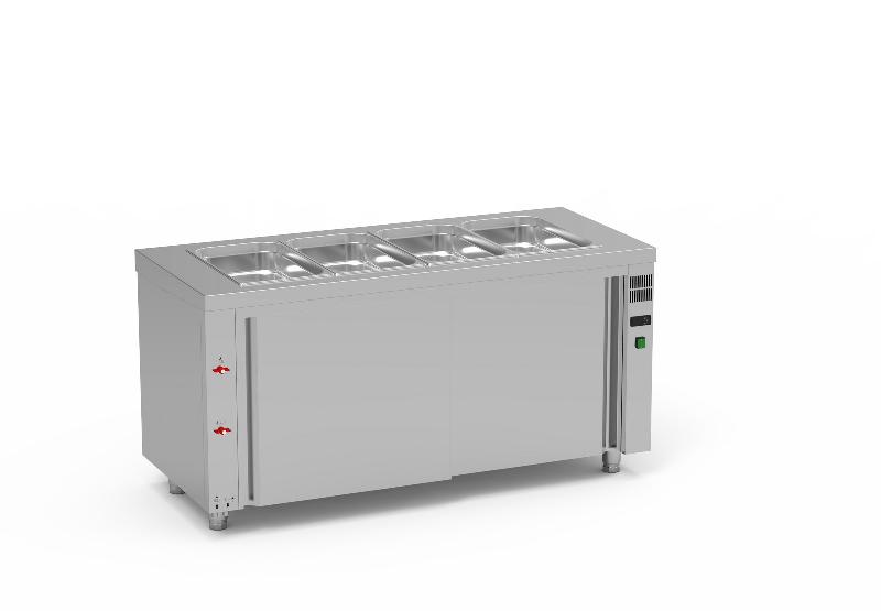 Meuble bain-marie à eau avec réserve neutre 3gn1/1-200 - 1200x700x850 - SIBMN-120_0