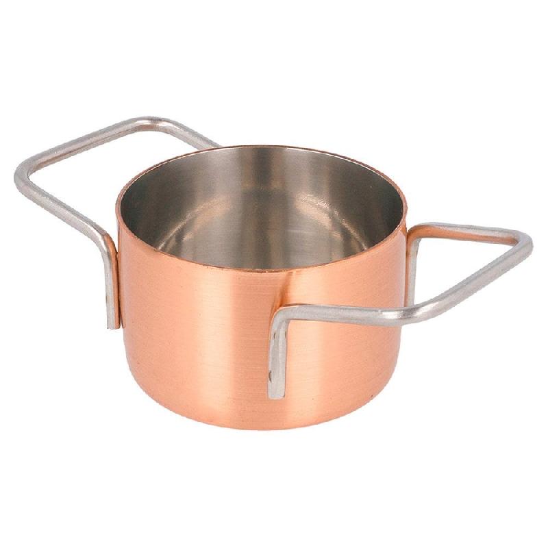 Mini cocotte inox cuivre Ø7x4,5cm - par 6_0