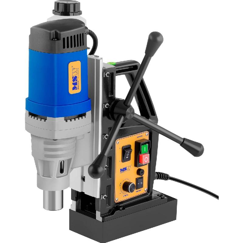 MSW - MSW Perceuse Magnétique Carotteuse Fraiseuse Colonne Électro-Aimant MSW-MD60-PRO (1.680 W, 370 U/min, Ø Carottage max. 60 mm, - 4250928684134_0