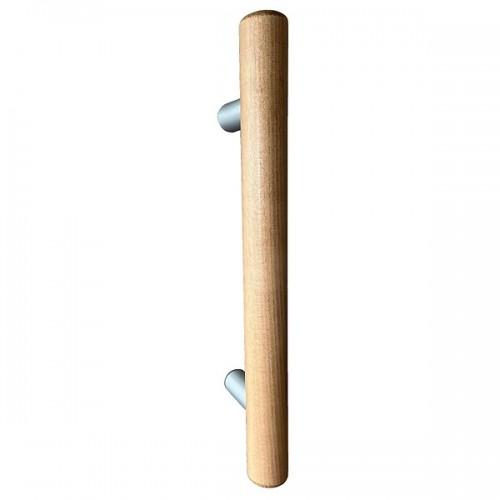 PAIRE DE BÂTONS DE MARÉCHAL EN HÊTRE Ø 42 MM - ENTRETOISE EN INOX 316 - HAUTEUR 1300 MM DESIGN PRODUCTION