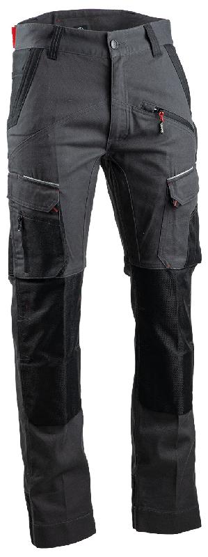 Pantalon cosmos coton polyester gris noir taille 54 – LMA LEBEURRE - 1806-54 - 867020_0