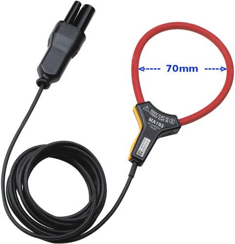 PINCE DE COURANT AC MINI-AMPFLEX - 100MA À 10KA, ENSERRRAGE 70MM, LONGUEUR 250MM - PO