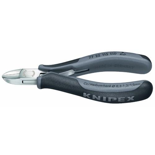 PINCE ÉLECTRONIQUE COUPANTE AVEC BISEAU - LONGUEUR 115 MM KNIPEX