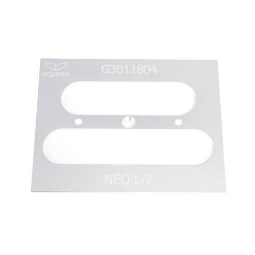 PLAQUE D'INSERTION - GABARIT DE FRAISAGE UNIVERSEL - L7 - ARGENTA ARGENTA