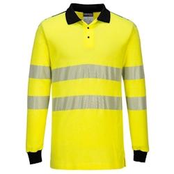 Portwest - Polo ignifugé manches longues haute visibilité Jaune / Noir Taille 2XL - XXL 5036108364084_0