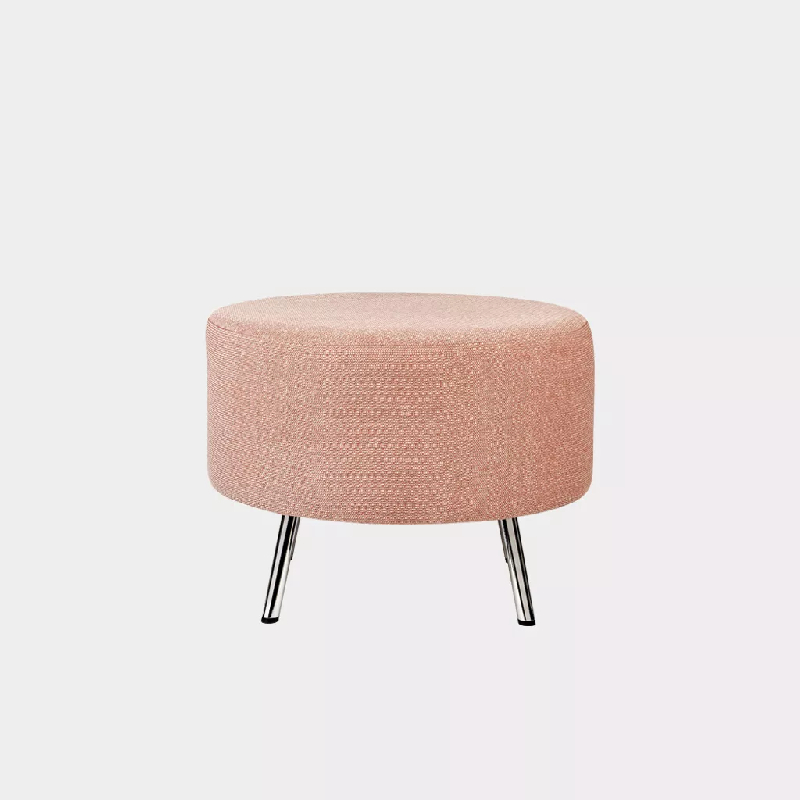 Pouf piètement chromé So Bulle - Tissu Bondaï, Sans, B 7041_0