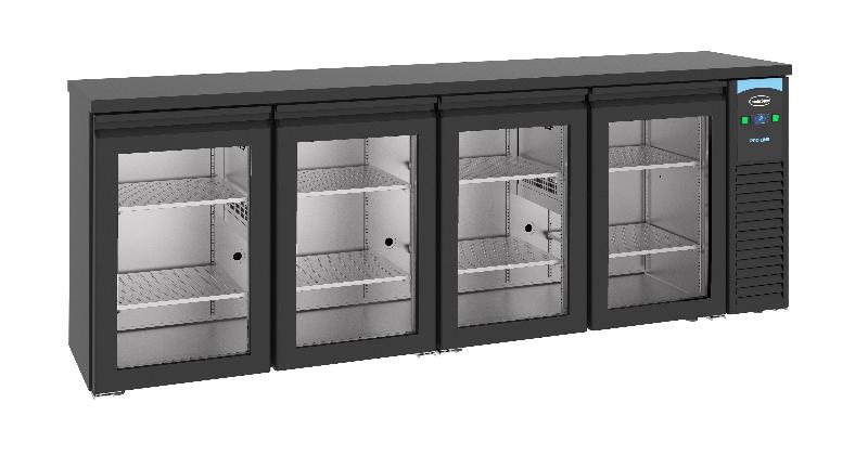 Réfrigérateur de bar noir 4 portes en verre - P7489.5295_0
