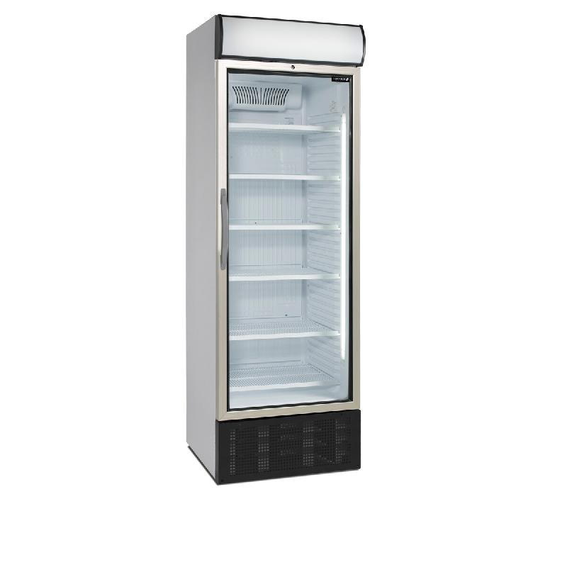 Refroidisseur de bouteilles TEFCOLD, acier et verre, 680 x 655 x 2096 mm, réfrigération professionnelle, blanc - 15903_0