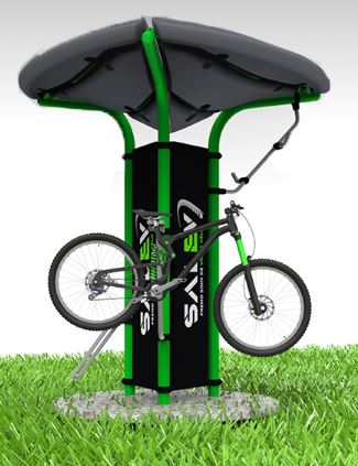 Station de nettoyage vélo S360 - Facile à utiliser, 3 positions sur 360°, design moderne et écologique_0