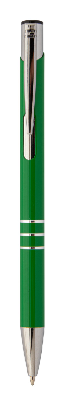 Stylo en aluminium recyclé - encre bleue - couleur verte - 7g_0