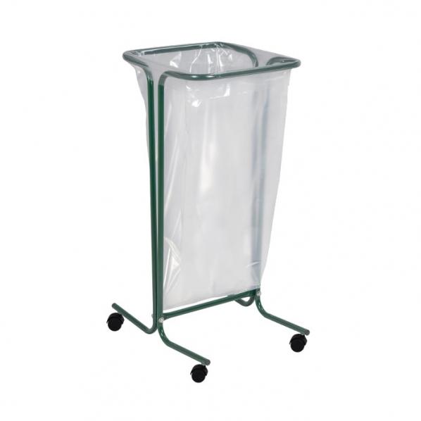 Support sac tri sélectif 110L - TUBAG Vert mousse - 5 couleurs disponibles - Modèles sur pieds ou roulettes_0