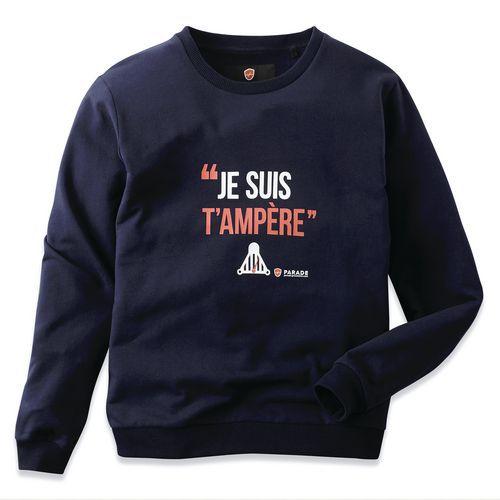 SWEAT À MESSAGE HOMME ASWEAT TAILLE: XXXL BLEU FONCÉ - PARADE
