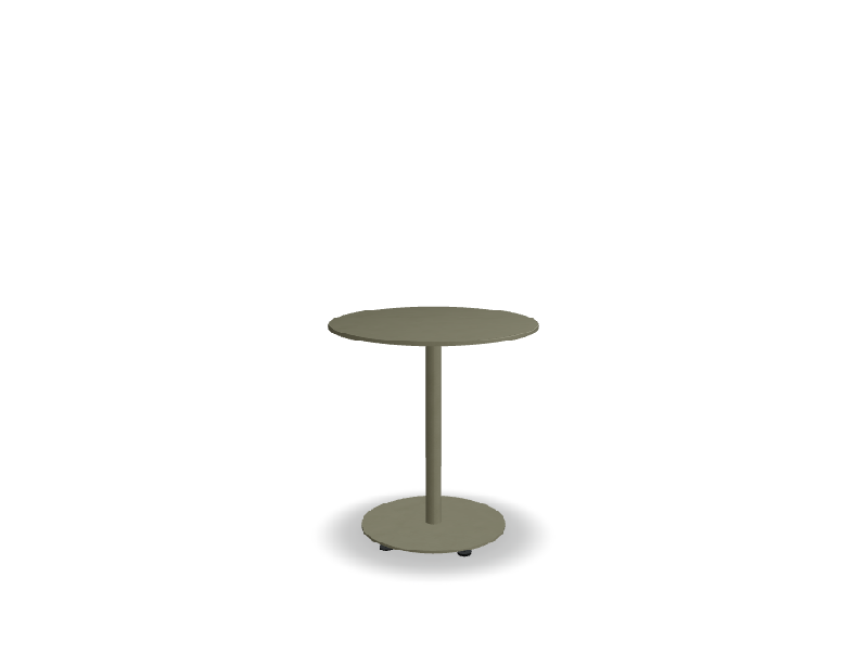 Table de café ronde 70x70 BOLT - olive_0
