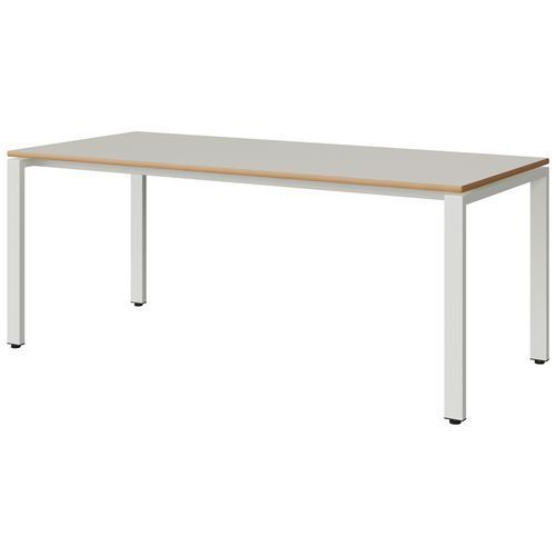 TABLE MALIBU 180X80 T5 SOUDÉ STR ALAISÉ BLC SE W911/BLC 9016