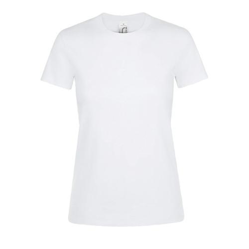 TEE-SHIRT PERSONNALISABLE FEMME COL ROND EN COTON BLANC