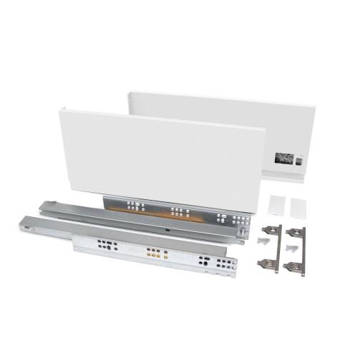 TIROIR EN KIT - CÔTÉS MÉTAL 178 MM - 40 KG - L 350 MM - BLANC - VERTEX EMUCA