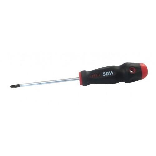 TOURNEVIS PHILLIPS À MANCHE ERGONOMIQUE - 6X125 MM SAM OUTILLAGE