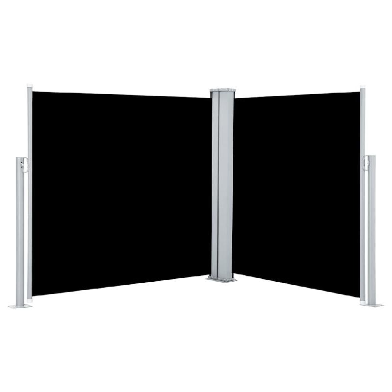 VidaXL Auvent latéral rétractable Noir 120 x 600 cm Modèle Orion Vent Plus - noir 48448_0