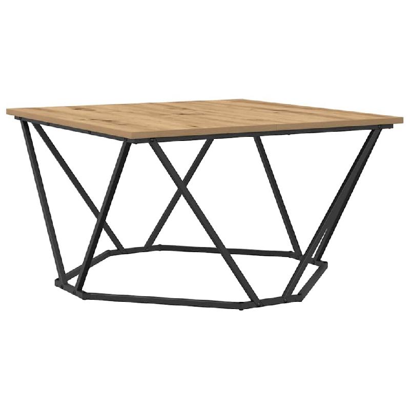 VidaXL Table basse Chêne artisanal 80 x 80 x 45 cm Modèle Boreal Plus - 868278_0