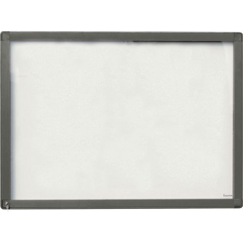 VITRINE D'AFFICHAGE EXTÉRIEURE PORTE BATTANTE VERRE TREMPÉ 101 X 95 CM 1290 - PLANORGA
