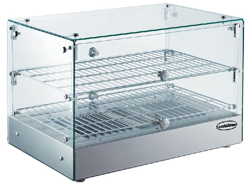 Vitrine de présentation chauffante - maintien au chaud 1 étage - 50L - Réf 7487.0125_0