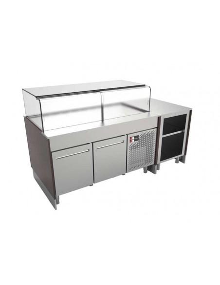 Vitrine réfrigérée non canalisable pour pâtisserie et sandwichs - Froid ventilé - PERLA 150 AR SD_0