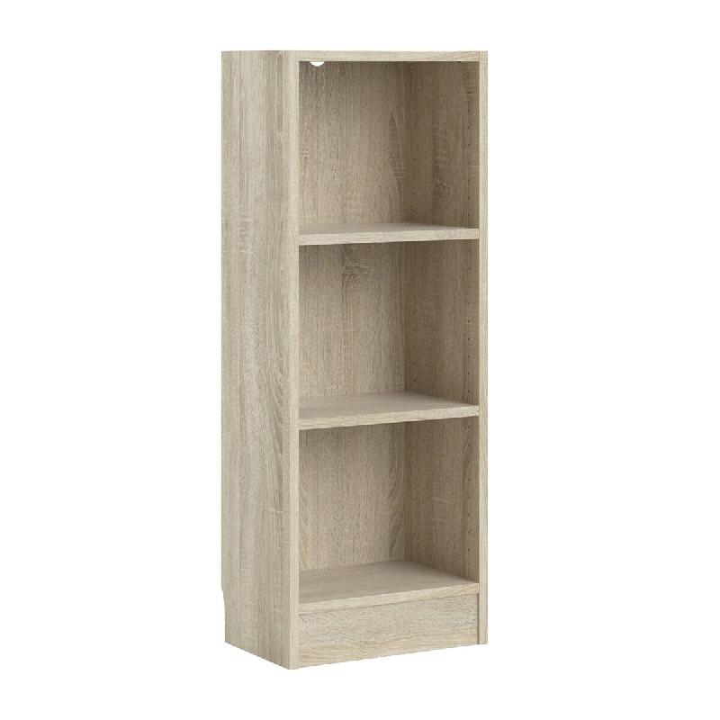 WellHome - Bibliothèque étagère avec 2 étagères en coloris Chêne 41 x 27 x 108 cm - Turia - marron multi-matériau WH16944_0