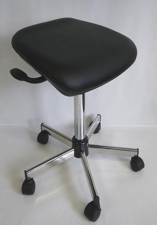 Siège assis-debout 29as - Assise en vinyle supérieur lavable - Réglable en hauteur et inclinaison_0