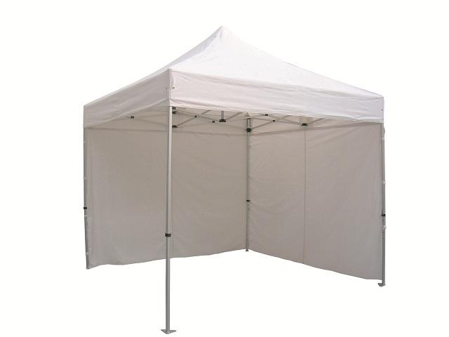 Abri stand parapluie classique - tente pliable 3m et 4.5m - structure aluminium anodisé et toit polyester enduit PVC_0
