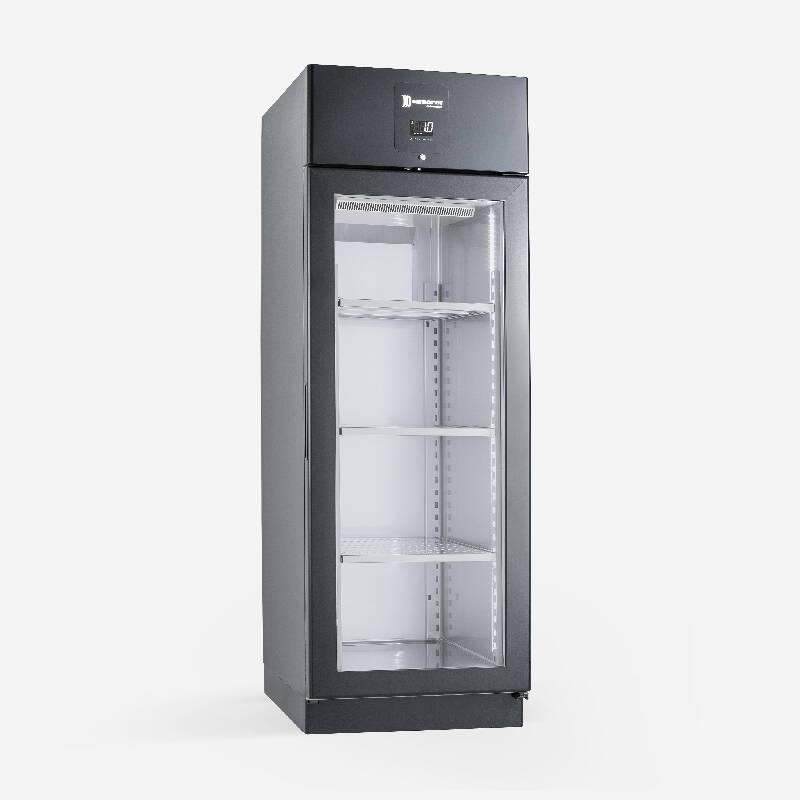 Armoire DE maturation à glissières Porte vitrée noire r290 - 630 l - DE 700 P RF Pv BK_0