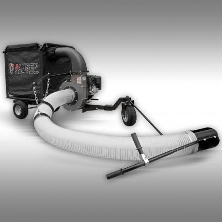 Aspirateur à feuille sur remorque