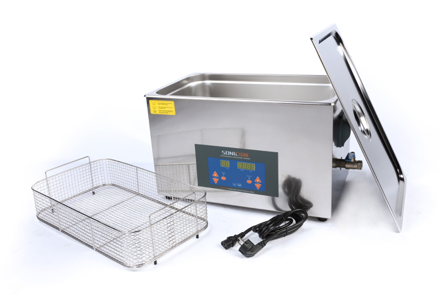 Bac de nettoyage industriel modèle digital de capacité 10 litres - SONICCLEAN_0