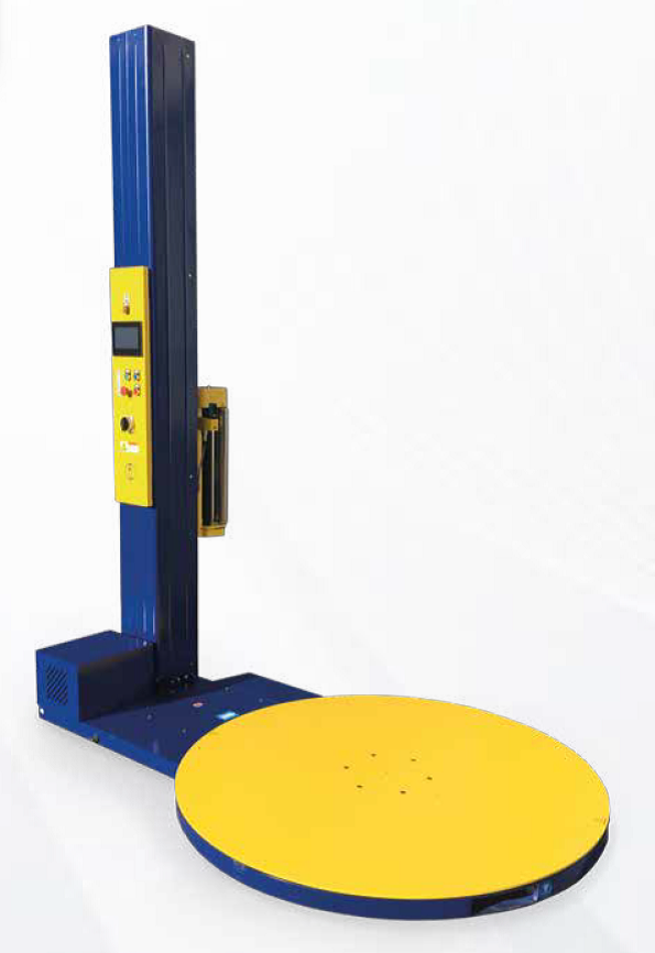 Banderoleuse à plateau tournant automatique avec écran tactile - Dibipack Ecospir EV - palettes jusqu'à 2 tonnes et 2,20m de hauteur_0