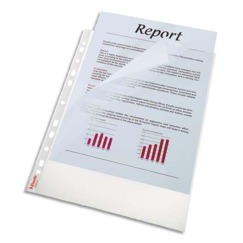 POCHETTES PERFORÉES STANDARD PLUS, A4, PP, 0,09 MM - LOT DE 2