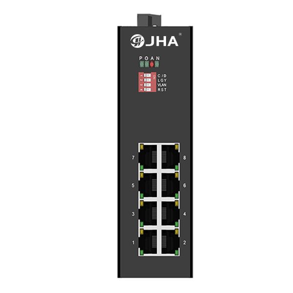 Commutateurs - switch industriel PoE JAI-IF08P - 8 ports 10/100TX PoE/PoE+ - IP40_0