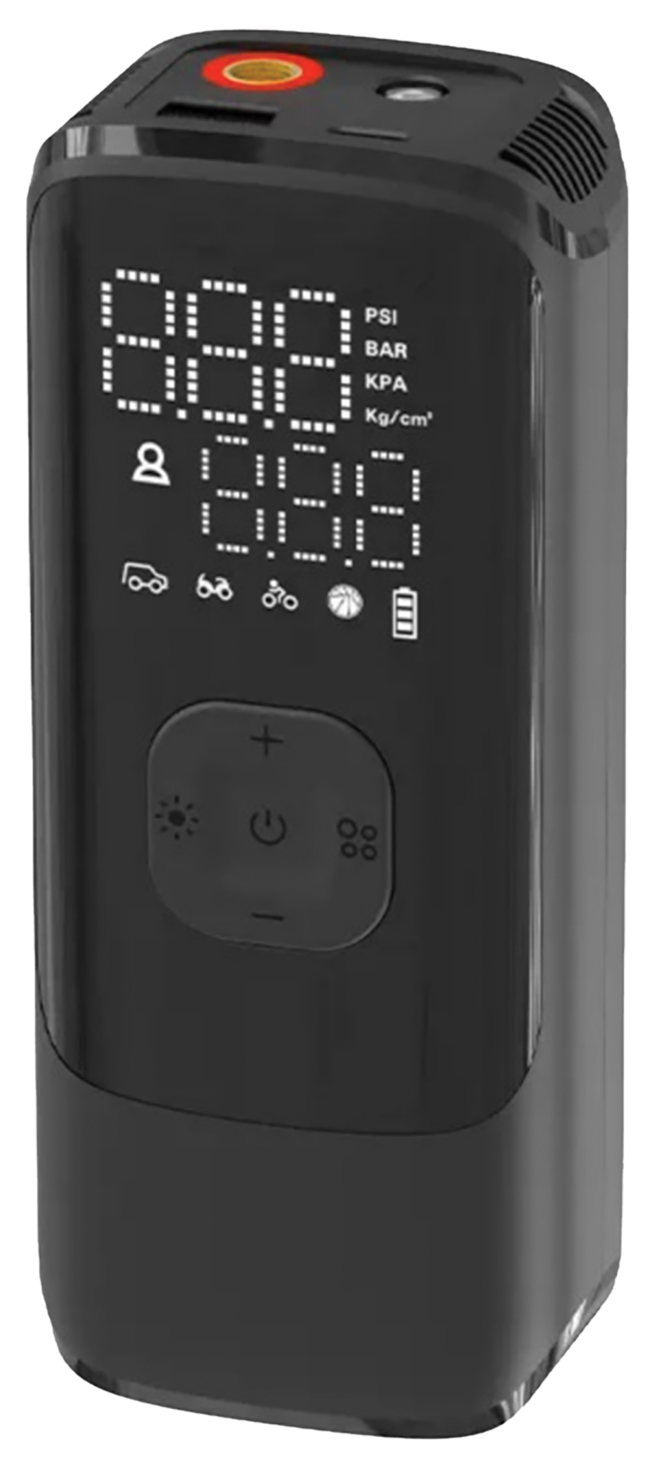 Compresseur portable rechargeable USB - 10 bars - Débit 22-28 L/min - Fonction Power Bank et lampe torche - 0610PW_0