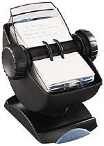 FICHIER ROTATIF FERMÉ NOIR ROLODEX POUR CARTES DE VISITE