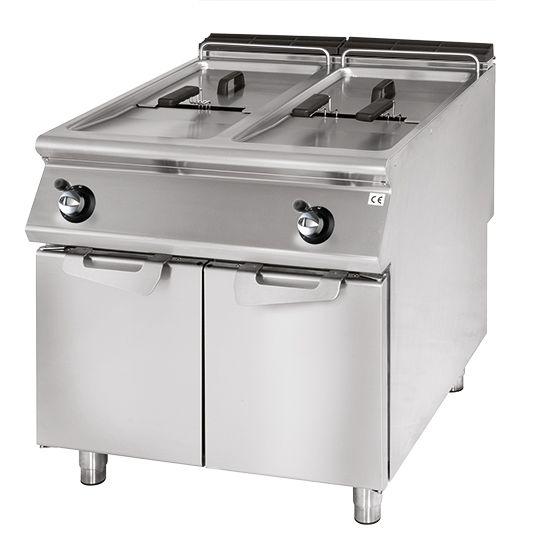 Friteuse à gaz, capacité 2x 13 litres VIRTUS VS7080FRGS13_0
