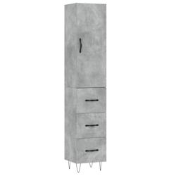 Helloshop26 - Buffet bahut commode armoire meuble de rangement organisateur cuisine salle de séjour salon haut 34,5 x 34 x 180 cm 02_0034380 - 300021_0