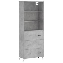 Helloshop26 - Buffet bahut commode armoire meuble de rangement organisateur cuisine salle de séjour salon haut 69,5 x 34 x 180 cm 02_0034605 - 300021_0