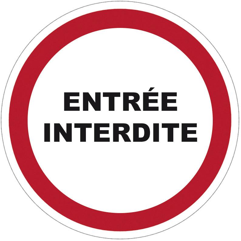 Panneau de signalisation entrée interdite - 190513_0