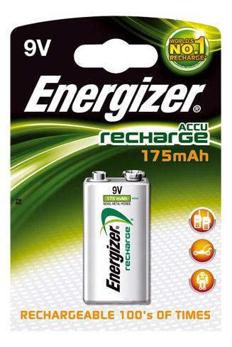ENERGIZER RECHARGEABLES - PACK DE 1 ACCUS PP3/HR22 9