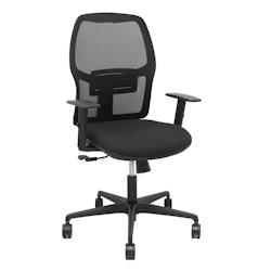 Piqueras y Crespo Silla Alfera sincro malla negra bali negro brazo regulable - noir multi-matériau 394SM840B840B10B68R65_0