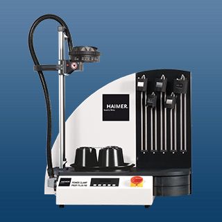 Power Clamp Profi Plus NG - Banc de frettage Haimer - Dimensions 860 x 970 x 650 mm - Plateau tournant 3 postes - Refroidissement intégré_0