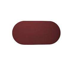 Stil Casa, set de 12 chemins de table unicolores, polyuréthane laminé cousu, 78xh. 38 cm, finition dollar bordeaux. - RUN7838-BXD_0