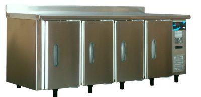 Tour pâtissier Euro 600x400 - 4 portes - +2° +5°C - semi-équipé - dessus inox sans dosseret_0