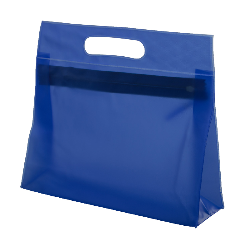 Trousse à maquillage zippée en PVC - couleur bleue - 40g_0